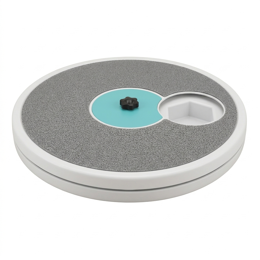 Tail-wagged dog grooming tool with rotatable nail file and interactive training board for safe pet nail care and grooming.