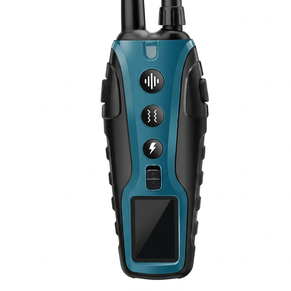 Tail-wagged dog training collar with waterproof design and 2000m range, ideal for effective long-distance training.