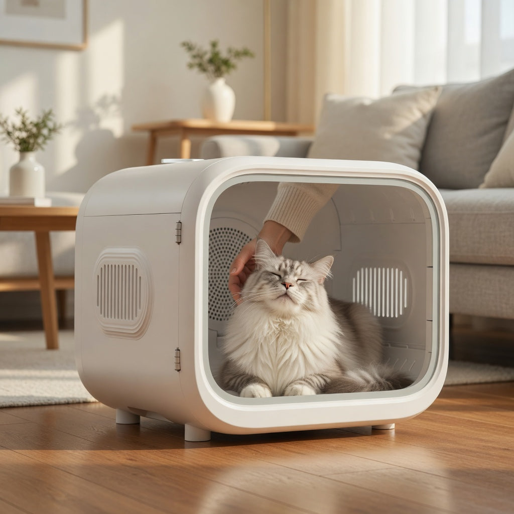 AirSalon Max Pro | Automatic Pet Dryer Box with Ozone Sterilization | Safe and Efficient Drying for Multi-Pet Households