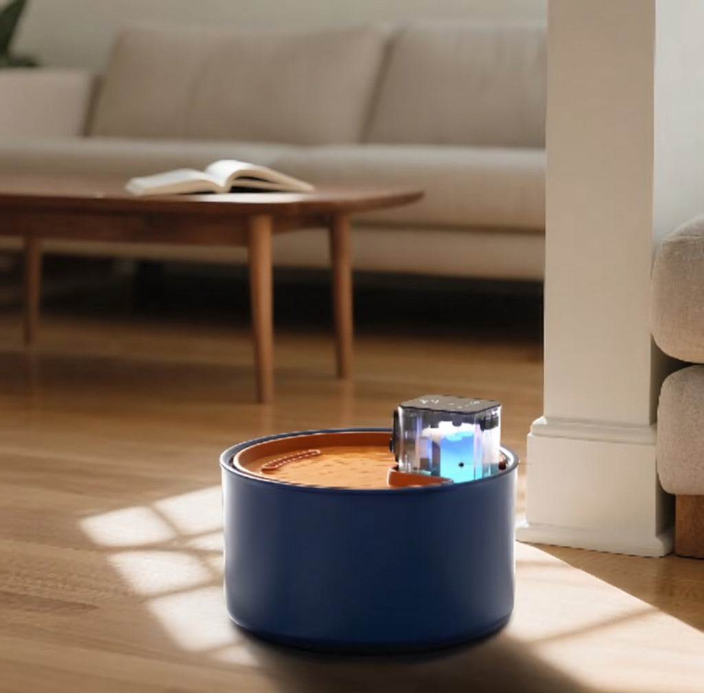 Ceramic Cat Water Fountain with 3.5L Capacity & Rechargeable Battery | Clean Hydration for Healthy Pets