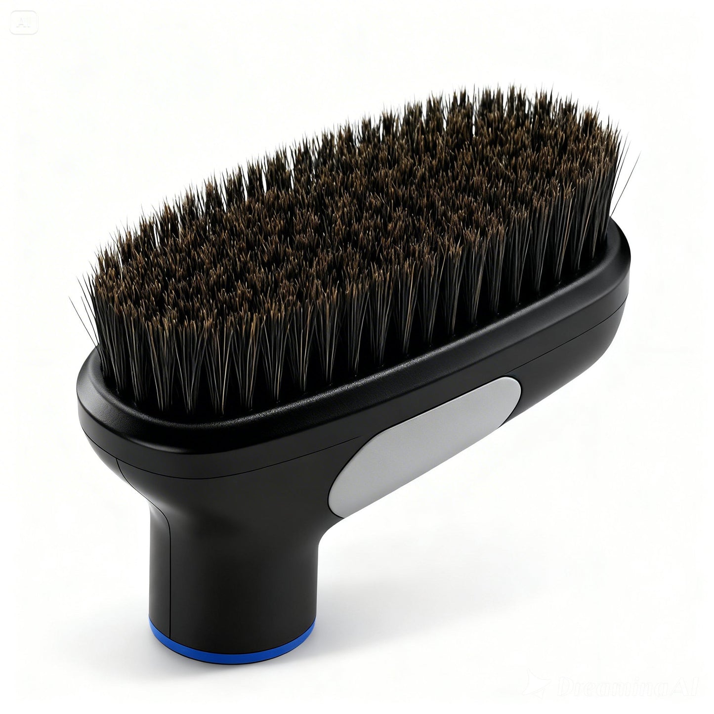 Close-up of the Tail-Wagged Professional PLUS Pet Grooming Vacuum Kit with grooming brush and large container for efficient pet grooming.