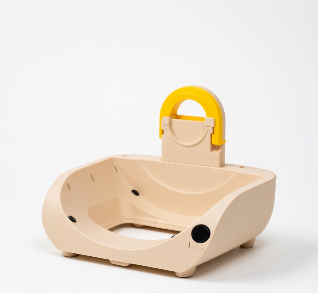 Genuine tail-wagged Automatic Litter Box Pro base replacement part for improved stability and optimal performance.