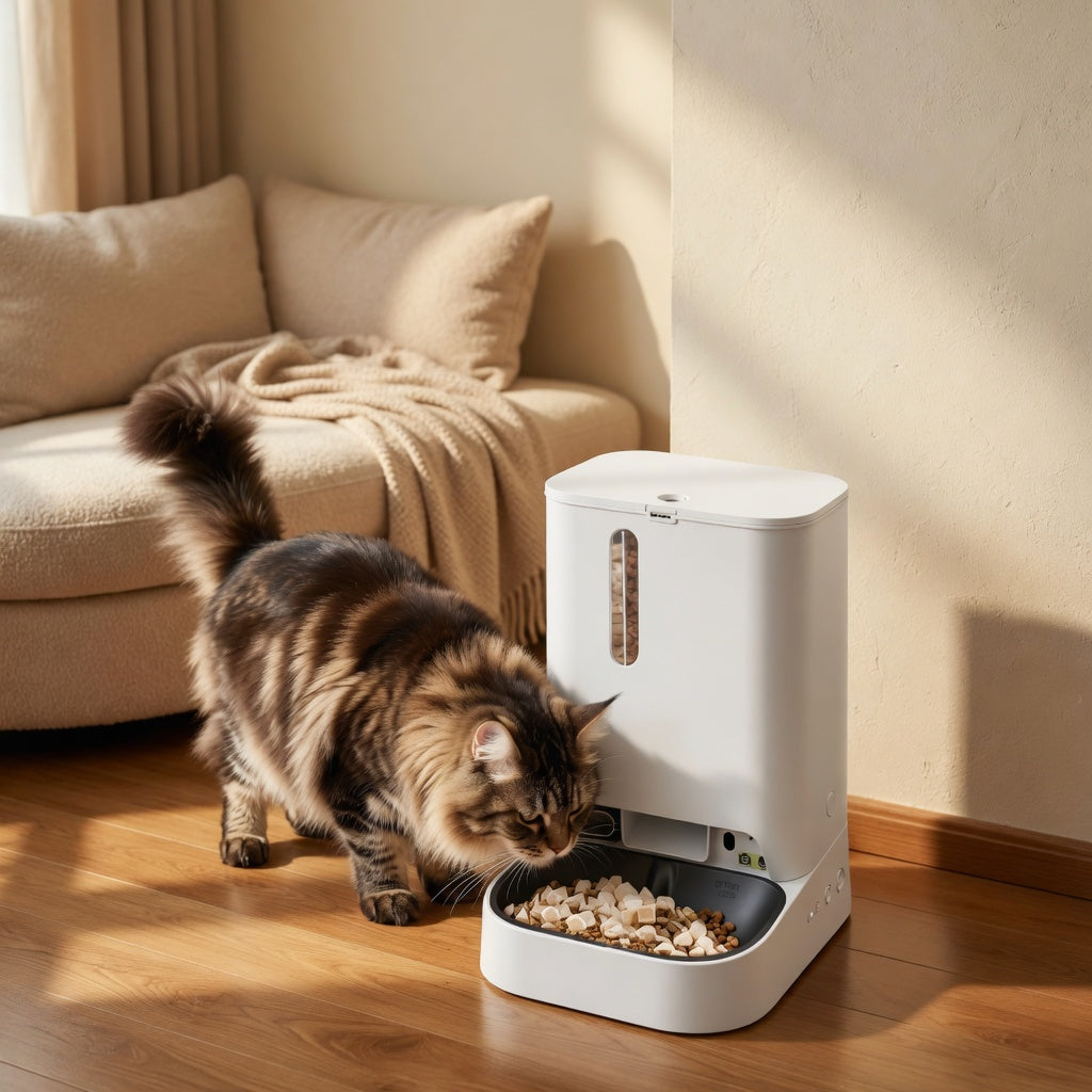 Smart Pet Feeder | Automatic Pet Feeder with Camera Monitoring | Dual-Hopper Design for 24/7 Pet Care