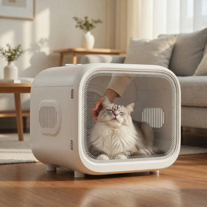 AirSalon Max Pro | Automatic Pet Dryer Box with Ozone Sterilization | Safe and Efficient Drying for Multi-Pet Households