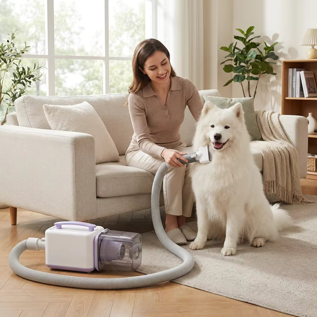 Pet Grooming Vacuum | Powerful Suction & Quick Drying Tool | Ideal for Effortless Pet Care