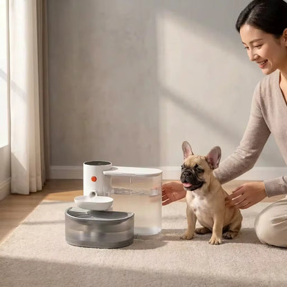 Pet Hydration Station | Cat Water Fountain with Innovative Filter System | Quiet Design for Healthy Drinking