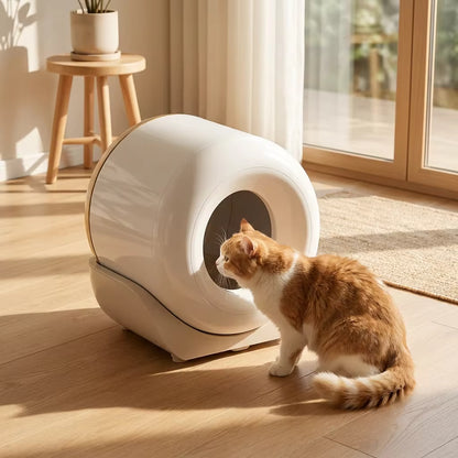 Automatic Cat Litter Box | Self-Cleaning System with Health Monitoring | Ideal for Multi-Cat Households