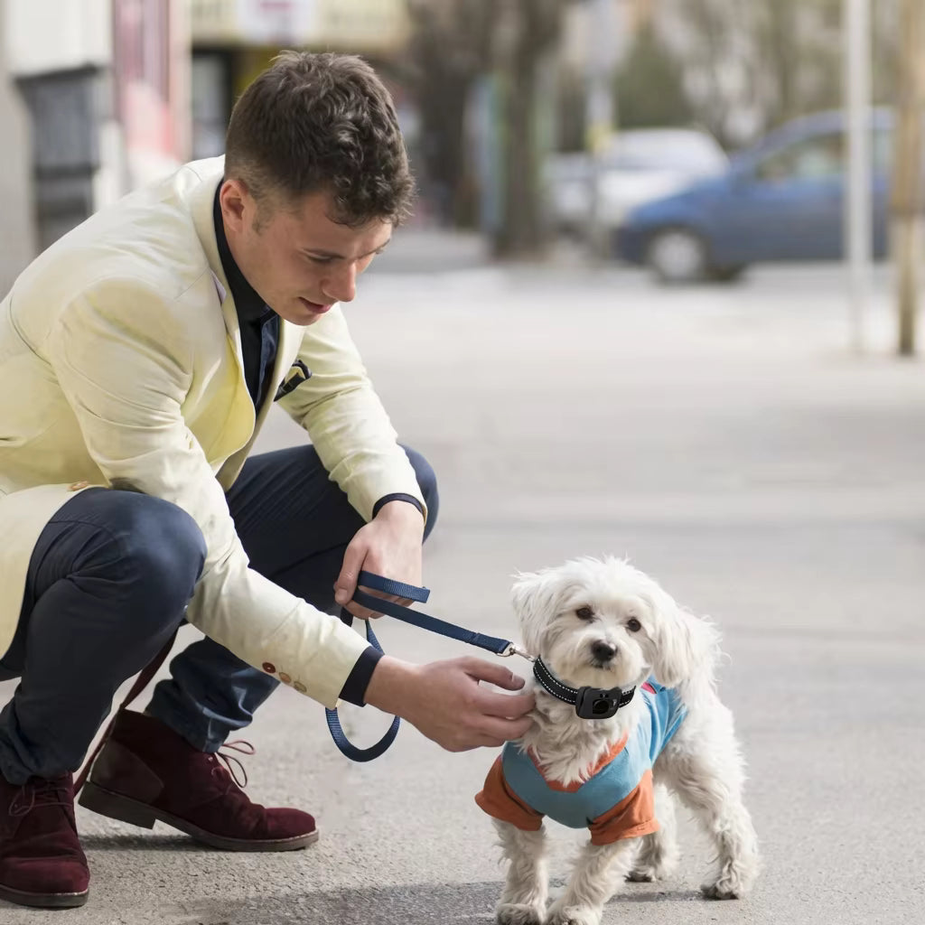 Norvo | Anti Bark Collar with Vibrations & Ultrasound | Gentle Bark Control Device for Calm Training