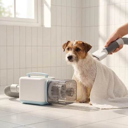 Pet Grooming Vacuum | Powerful Suction & Quick Drying Tool | Ideal for Effortless Pet Care