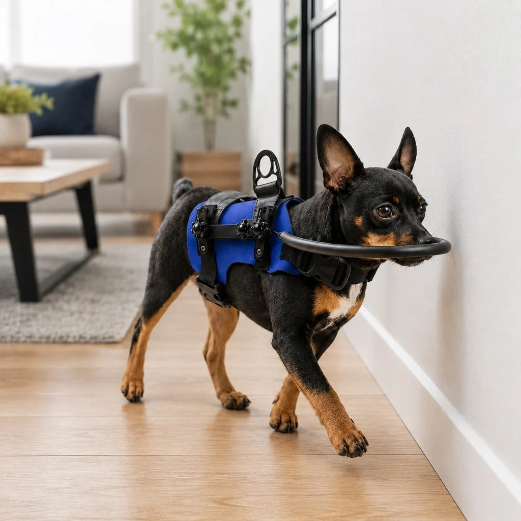 Adjustable Dog Harness with Front Bumper Protection | Safe Navigation for Blind & Senior Dogs 1