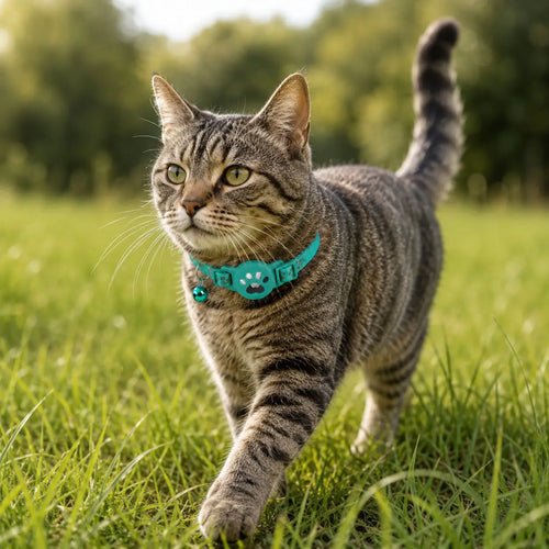 AirTag Cat Tracker Collar with Safety Clasp & Adjustable Fit | GPS Tracking for Outdoor Adventures 0