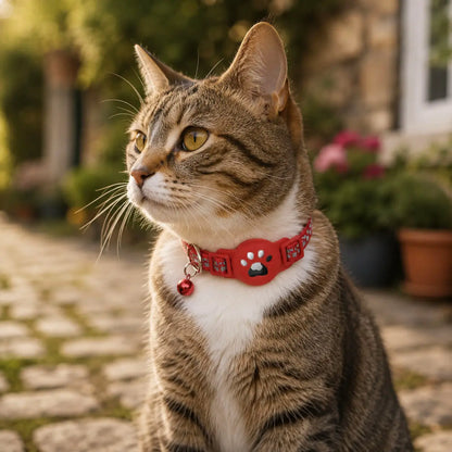 AirTag Cat Tracker Collar with Safety Clasp & Adjustable Fit | GPS Tracking for Outdoor Adventures 7