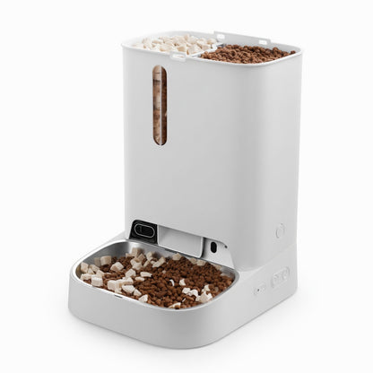 Smart Pet Feeder | Automatic Pet Feeder with Camera Monitoring | Dual-Hopper Design for 24/7 Pet Care
