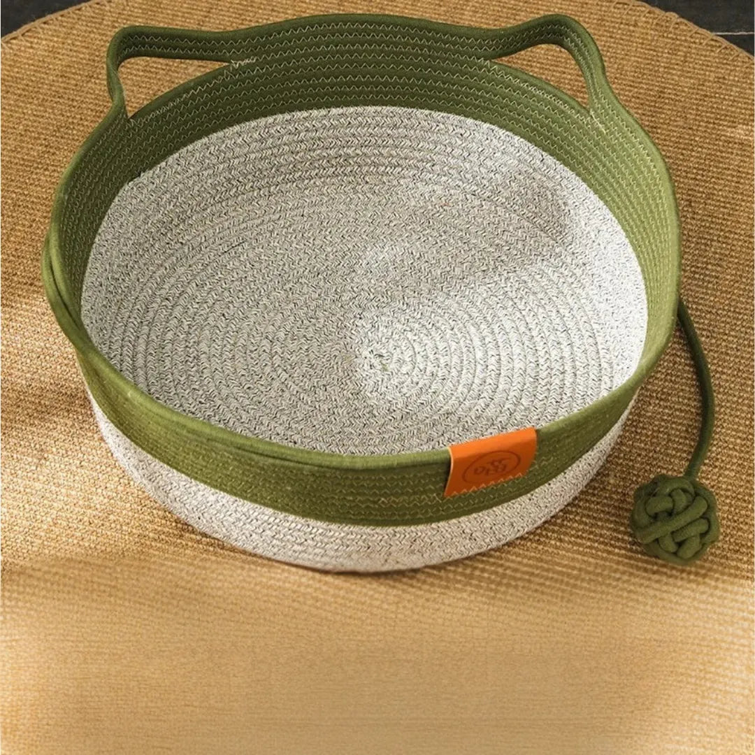 Cozy Nest | Cat Bed with Handwoven Cotton Rope Design | Stylish Retreat for Cats 10