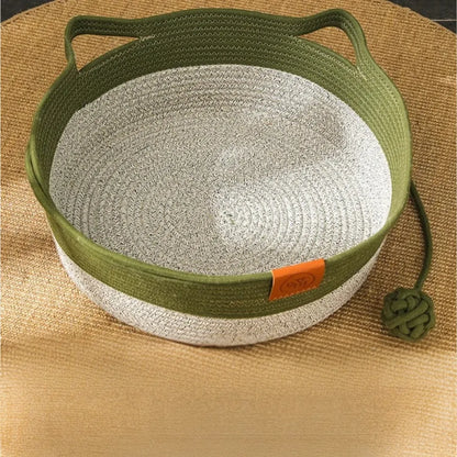 Cozy Nest | Cat Bed with Handwoven Cotton Rope Design | Stylish Retreat for Cats 10
