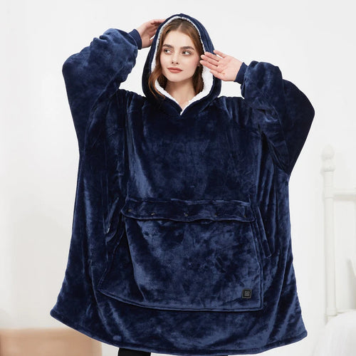 Cozy Pet Pouch Hoodie | Oversized Design with Self-Heating Technology | Ideal for Keeping Pets Warm and Close 0
