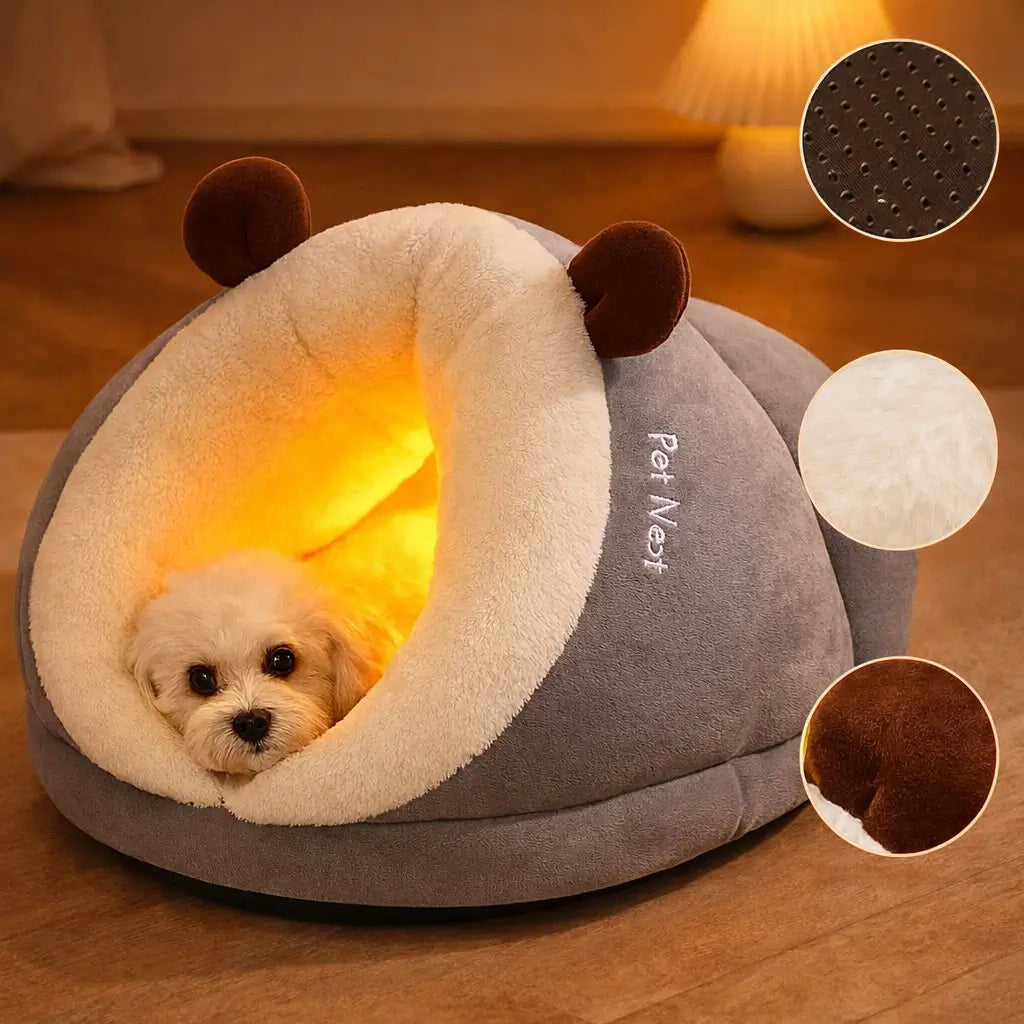 Cozy Retreat | Orthopedic Dog Bed with Joint-Friendly Support | Plush Design for Restful Sleep 8