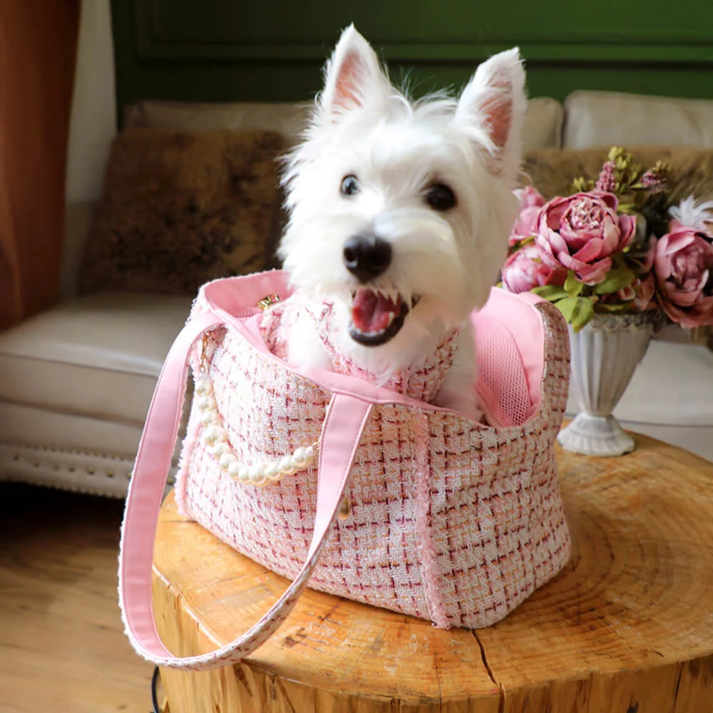 Elegant Pet Carrier Bag | Airline Approved Cat & Dog Carrier with Optimal Airflow | Comfortable Travel Solution for Small Pets 5