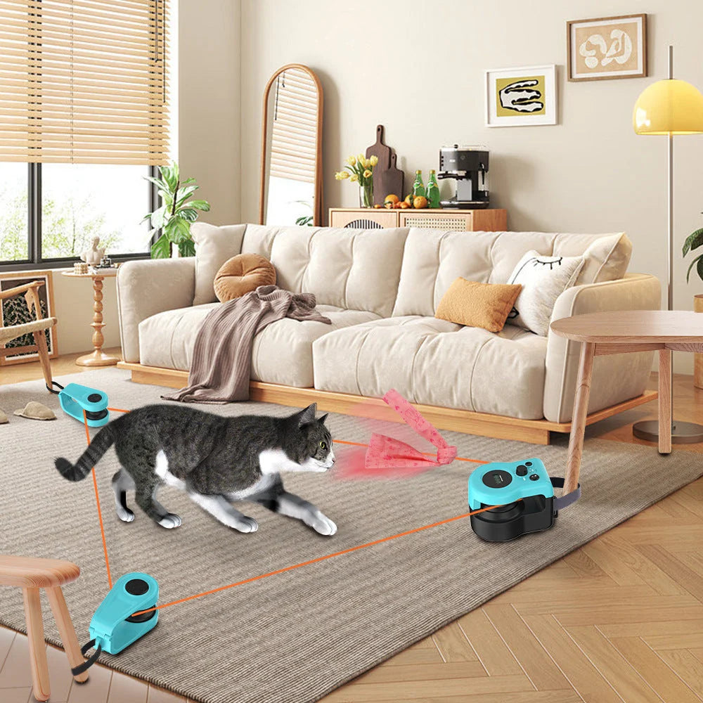 Feline Fun | Interactive Cat Toy with Remote Control & Rechargeable Design | Engaging Play for Active Cats 2