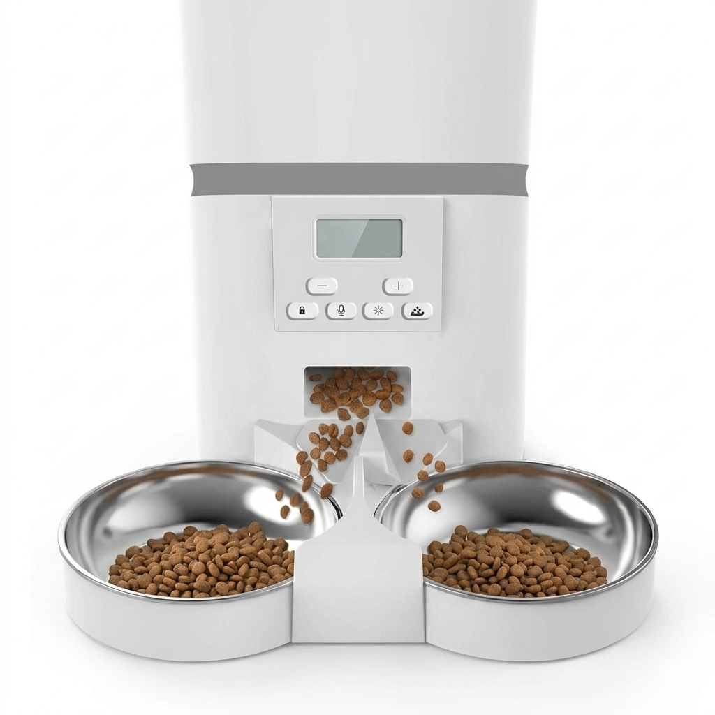 Automatic Cat Feeder | Programmable Timer Design with Large Capacity | Hassle-Free Feeding Solution for Busy Pet Owners