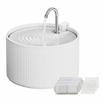 Ceramic Cat Fountain with Advanced Filtration System | Hygienic Design for Cats and Small Dogs