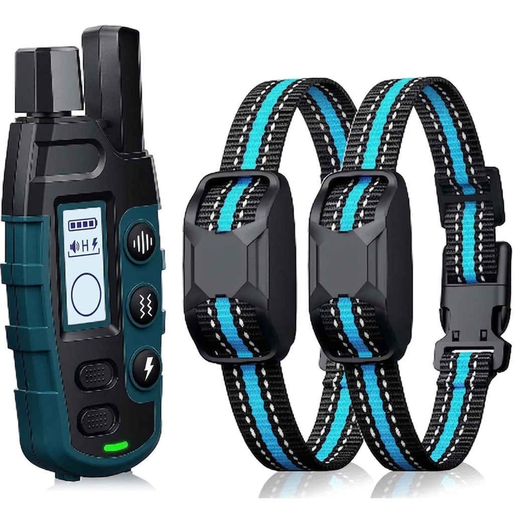 Remote Dog Training Collar | Shock Collar for Dogs with 1000m Range | Waterproof Design for Effective Obedience Training