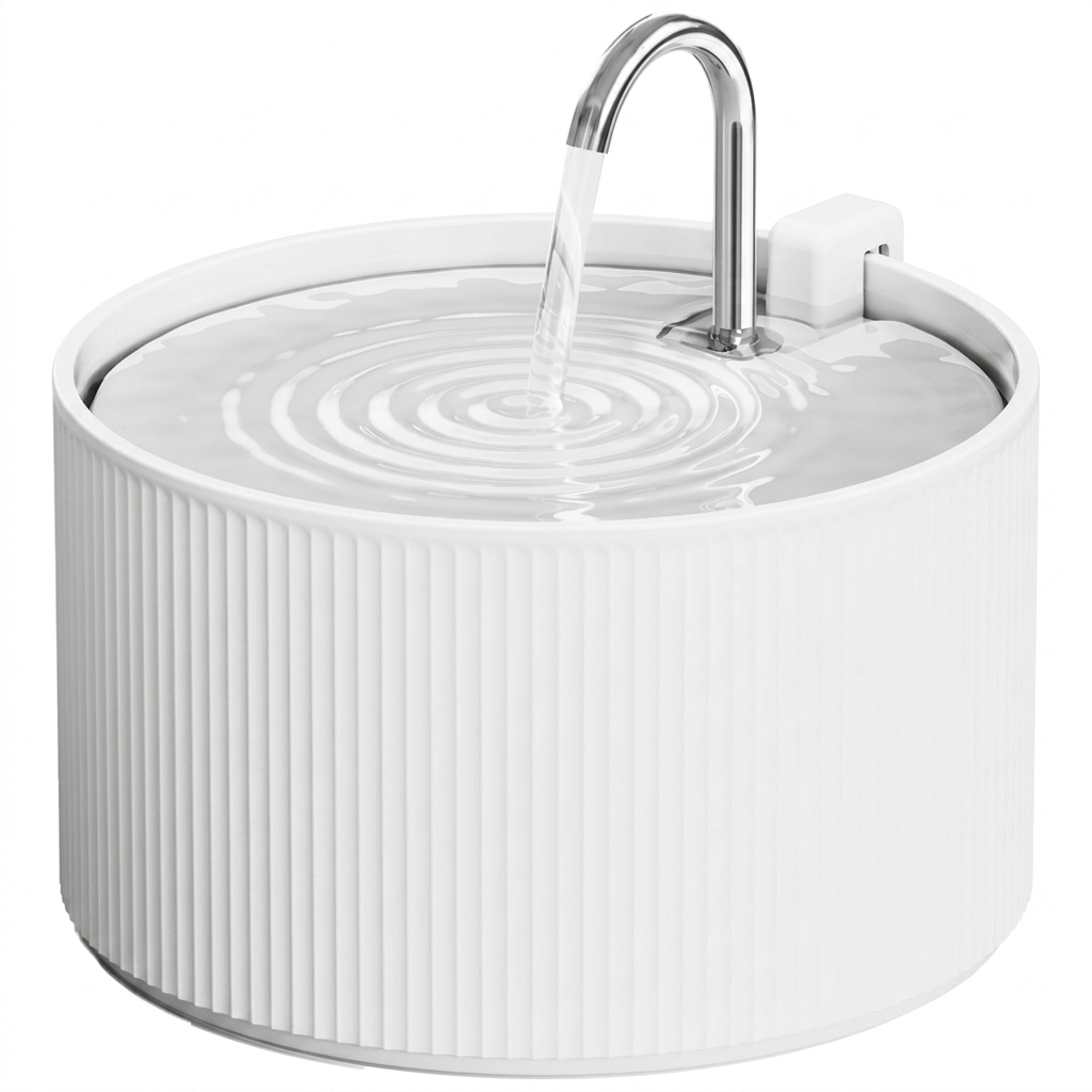 Ceramic Cat Fountain with Advanced Filtration System | Hygienic Design for Cats and Small Dogs