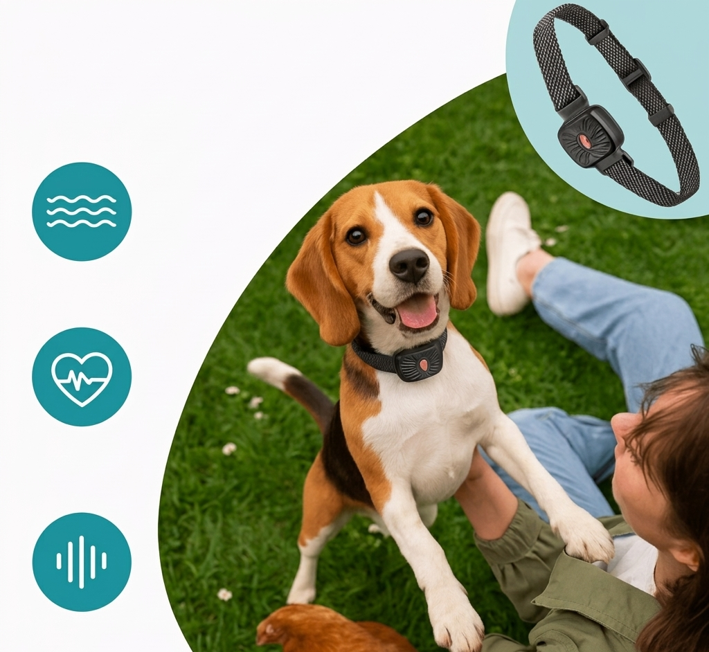 Gentle Anti Bark Collar for Small Dogs with Adjustable Vibration Levels | Safe Training Device for Effective Bark Control
