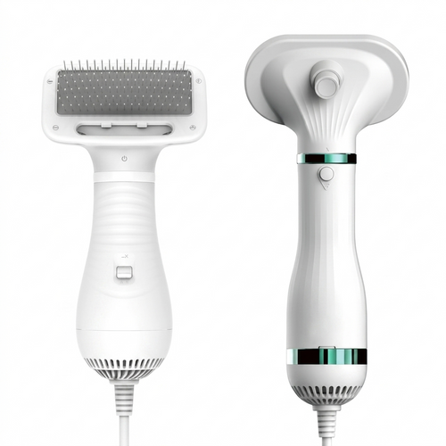 Pet Grooming Tool | 2-in-1 Dog Brush and Hair Dryer with 3 Heat Settings | Safe and Efficient Grooming for Easy Drying