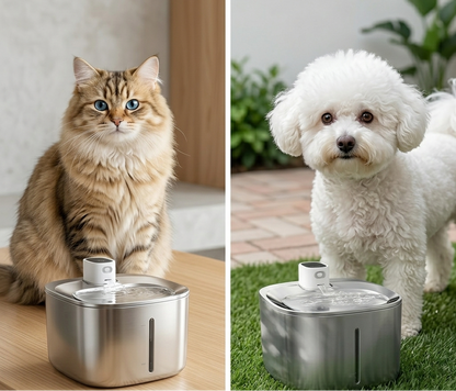 Wireless Pet Fountain | Cat Water Fountain with Adjustable Flow for Optimal Hydration
