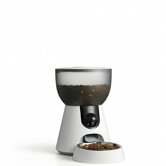 Smart Pet Solutions | Automatic Cat Feeder with 2K HD Camera & Two-Way Audio | Timed Meal Scheduling for Healthy Nutrition