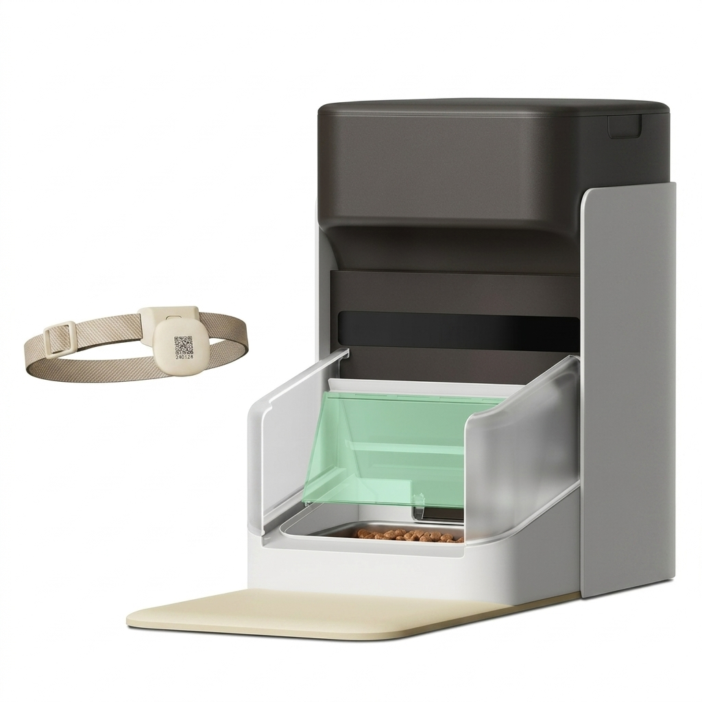 Smart Pet Feeder | Automatic Pet Feeder with RFID Technology & 15-Cup Capacity for Hassle-Free Feeding
