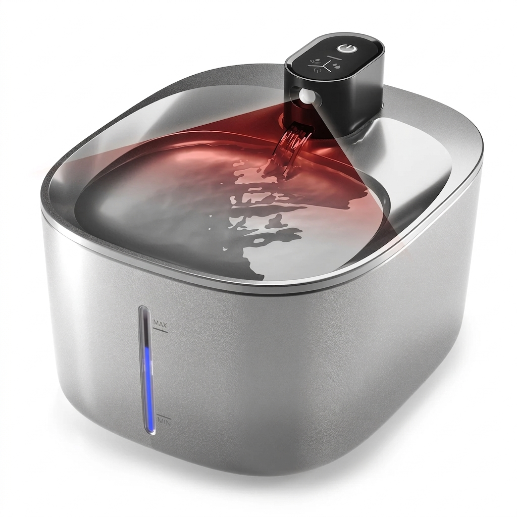 Stainless Steel Cat Water Fountain with 4.0L Capacity | Durable Design for Healthy Hydration