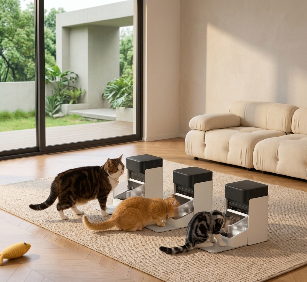 Smart Pet Feeder | Automatic Pet Feeder with RFID Technology & 15-Cup Capacity for Hassle-Free Feeding