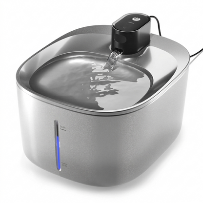 Stainless Steel Cat Water Fountain with 4.0L Capacity | Durable Design for Healthy Hydration