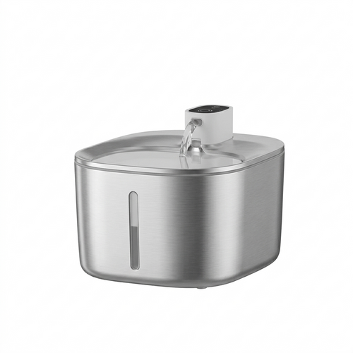 Stainless Steel Cat Water Fountain with 4.0L Capacity | Durable Design for Healthy Hydration