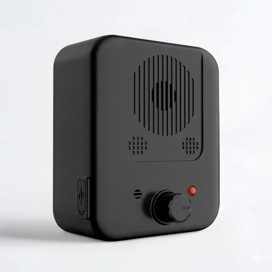 Ultrasonic Bark Control Device | Adjustable Frequency Dog Barking Deterrent | USB Rechargeable for Indoor & Outdoor Use