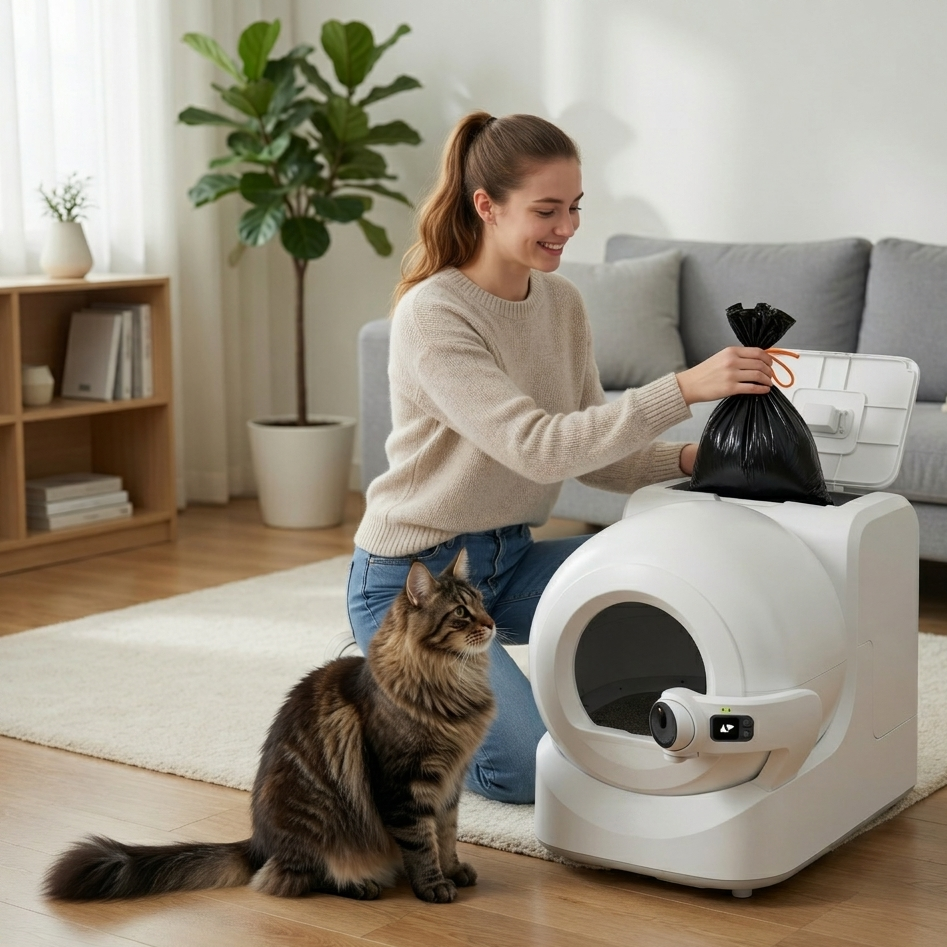 Purobot | Ultra Automatic Cat Litter Box with AI Monitoring & Self-Cleaning | Hygienic Solution for Multi-Cat Homes
