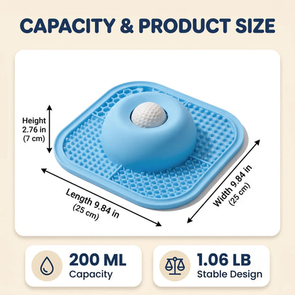 Interactive Pet Lick Mat | Slow Feeder with Rolling Ball | Engaging Mealtime Fun for Dogs and Cats 3