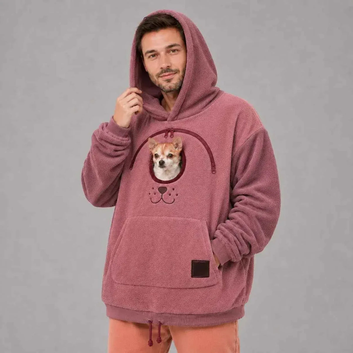 Komavic | Dog Carrier Hoodie with Kangaroo Pouch for Small Dogs | Cozy Sweatshirt for Cuddling 0