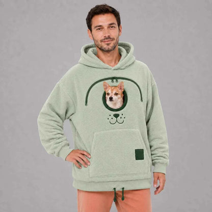 Komavic | Dog Carrier Hoodie with Kangaroo Pouch for Small Dogs | Cozy Sweatshirt for Cuddling 2