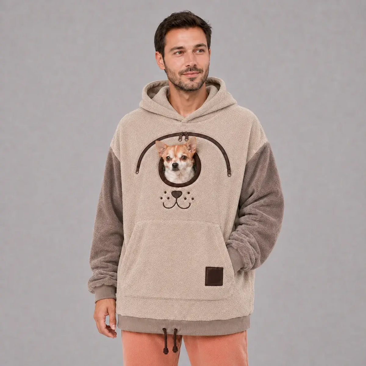 Komavic | Dog Carrier Hoodie with Kangaroo Pouch for Small Dogs | Cozy Sweatshirt for Cuddling 4
