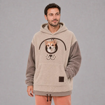 Komavic | Dog Carrier Hoodie with Kangaroo Pouch for Small Dogs | Cozy Sweatshirt for Cuddling 4