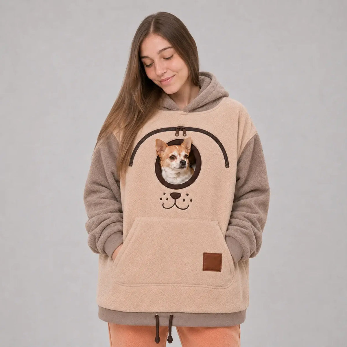 Komavic | Dog Carrier Hoodie with Kangaroo Pouch for Small Dogs | Cozy Sweatshirt for Cuddling 5