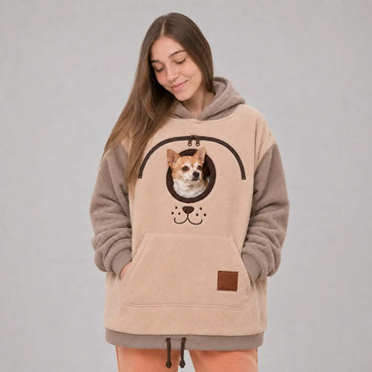 Komavic | Dog Carrier Hoodie with Kangaroo Pouch for Small Dogs | Cozy Sweatshirt for Cuddling 5