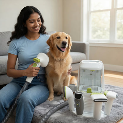 Professional Dog Grooming Kit with 7 Attachments for Effortless Home Grooming