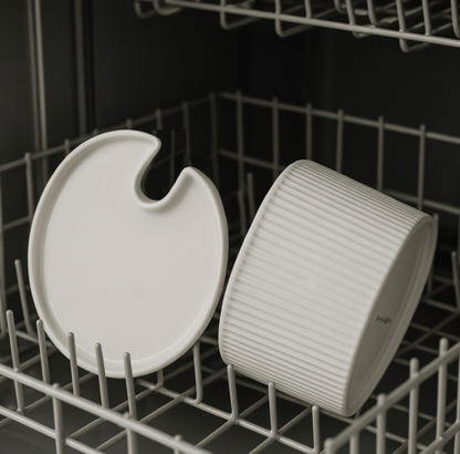 Ceramic Cat Fountain with Advanced Filtration System | Hygienic Design for Cats and Small Dogs