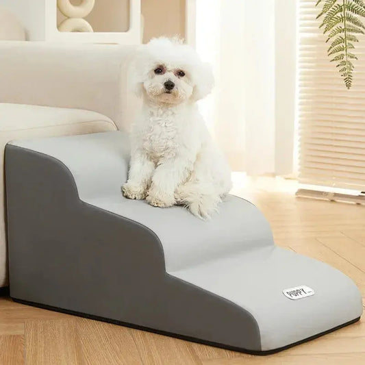PawClimb | Dog Stairs for Bed with Non-Slip Steps | Safe Access for Small Pets 0