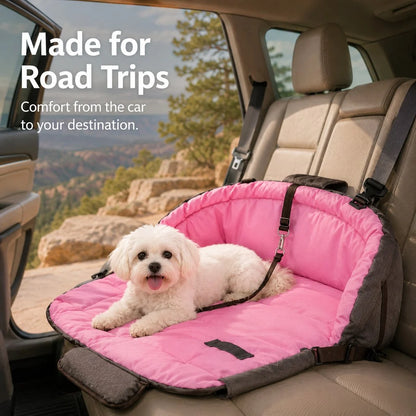 Paws in Awe | Dog Bed with Cushioned Comfort & Portable Carry Bag for Travel 3