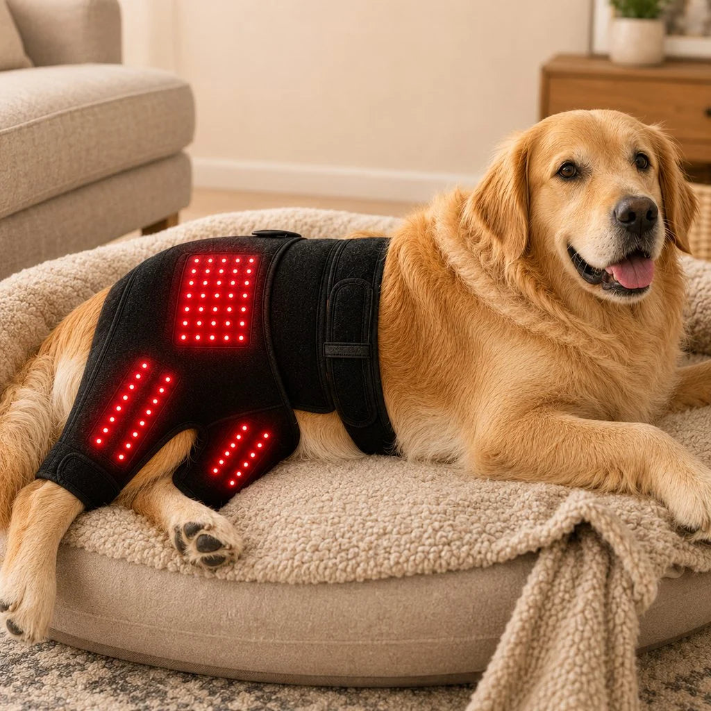 Paws in Awe | Wearable Red Light Therapy Sleeve for Dogs with Dual-Wavelength Technology | Adjustable Fit for Joint Comfort 0